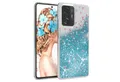 Produktbild: EAZY CASE Handyhülle Liquid Glittery Case für Xiaomi 11T - 11T Pro 5G 6,67 Zoll, Gloss Slimcover Girly Backcover Bling Phone Case kratzfeste Cover Blau