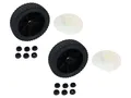 Produktbild: 2x Universal Rasenmäher Ersatzrad Räder 200mm Ø (20cm) Benzin- u. Elektro Mäher