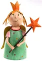 Produktbild: Zaunhocker Prinzessin Dekofigur aus Blech 23 cm mit Stern Figur Metall Deko Garten Balkon