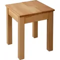 Produktbild: Krok Wood 1x Hocker Tomas aus Massivholz in Buche 35x35x45 cm - Naturbelassen