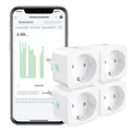 Produktbild: WLAN Smart Steckdose  Alexa Steckdose 4er Pack Smart Home WiFi Steckdose Alex...