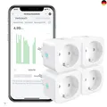 Produktbild: WLAN Smart Steckdose EIGHTREE, Alexa Steckdose 4er Pack, Smart Home WiFi