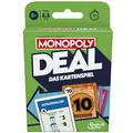 Produktbild: Monopoly Deal Kartenspiel, der Klassiker in der schnellen Version, Strategiespiel für Erwachsene und Kinder, ideal für unterwegs, Geschenk, oder Wichteln