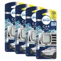Produktbild: 4x Febreze Car Lufterfrischer Clip bis 30 Tage Autoduft Teak & Blaue Minze