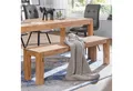 Produktbild: FINEBUY Essbank SuVa2413_1 Sitzbank Massiv Akazie Holzbank Esszimmerbank Küchenbank (Akazie Massivholz 120x45x35 cm Esszimmerbank), Küchenbank Esszimmer ohne Lehne, Landhausstil