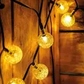 Produktbild: esotec Solar Lichterkette BubbleBalls mit 30 warmweißen LEDs 102176 - Schwarz/Transparent