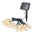 Produktbild: Esotec Solar Lichterkette Bubble Balls, 6m, 30 LEDs, warmweiß, Zuleitung 2m, Akku, Solarmodul, Erdspieß, Luftblasen, Kugelleuchten, Partylichterkette, Hochzeitsdeko, aussen, winterfest 102176