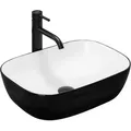 Produktbild: REA - aufsatzwaschbecken belinda WEIß schwarz