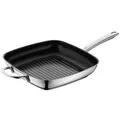Produktbild: WMF Durado Grillpfanne Induktion gerillt 28x28 cm, Steakpfanne Induktion, Cromargan Edelstahl beschichtet, Keramikbeschichtung, backofenfest