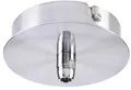 Produktbild: SLV Deckenrosette FITU, 1er Rosette, rund, inkl. Zugentlastung, chrom (132605)