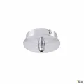 Produktbild: SLV 132605 Deckenrosette 1 Ausgang rund chrome inkl. Zugentlastung