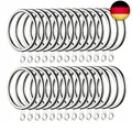 Produktbild: 60 Stück Gardinenringe Vorhangringe Metall zum Aufhängen Vorhängen und Ga