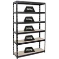 Produktbild: Proregal Schwerlastregal, Schwarz, Metall, Rechteckig, 120x200x40 cm, Freizeit, Heimwerken, Werkstatt, Schwerlastregale