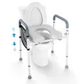 Produktbild: VEVOR Toilettensitzerhöhung Erhöhter Toilettens, 7-fach Höhenverstellbar 655-805