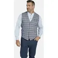 Produktbild: Charles Colby Anzugweste DUKE NIVEN im modischen Glencheck-Muster grau 4XL (70)