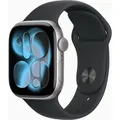 Produktbild: APPLE Watch Series 11 GPS 42mm Space Grey Aluminium Case mit Schwarzem Sportarmband - M/L