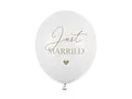 Produktbild: Luftballons 30 cm, Just Married, P. Pure White (1 Packung / 6 Stück)