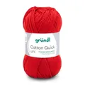 Produktbild: GRÜNDL WOLLE COTTON QUICK 50g KIRSCHE LL 125 m 100% BAUMWOLLE 100G/5,58€
