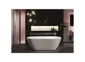Produktbild: Riho Inspire freistehende Badewanne B091004005 weiß, 160x75cm, mit Füllfunktion RihoFall chrom