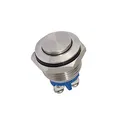 Produktbild: WITTKOWARE 18mm Edelstahl-Taster, IP65, 1 Schließer, 3A/250V, Schraubklemmen
