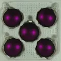 Produktbild: Lauschaer Glas Christbaumkugeln d 6cm lila matt mundgeblasen