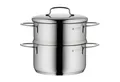 Produktbild: WMF Dampfgartopf Mini Dampfgarer mit Deckel, 16 cm, Cromargan® Edelstahl rostfrei 18/10 (1x Gemüsetopf mit Deckel/ Gemüsedämpfer mit Deckel 16 cm (Volumen 1,5l, Höhe 20 cm) - optimal für Herdplatten mit Ø 14,5 cm, 1-tlg., 1x Gemüsetopf mit Deckel 16 cm (Volumen 1,5l, Höhe 20 cm), Mini