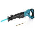 Produktbild: Makita DJR186 Z 18 V Li-ion Akku Recipro Säbelsäge Solo - nur das Gerät ohne Zubehör, ohne Akku, ohne Ladegerät, Blau, Silber, 1