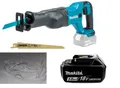 Produktbild: Makita DJR186 Akku Reciprosäge mit Schutzbrille und 2 Sägeblätter 3,0 Ah Akku