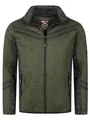 Produktbild: Rock Creek Herren Fleece Jacke Outdoor Wanderjacke Pullover Full Zip Hoodie Herrenjacke Fleecejacke Winterjacke Strickjacke Strickfleecejacke H-373 Dunkelgrün 2XL