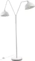 Produktbild: Nino Stehlampe Twin weiß modern schlicht mit Kabel 2 flammig pulverbeschichtet