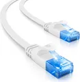 Produktbild: deleyCON 7,5m CAT6 Flaches Netzwerkkabel 1,5mm Flachbandkabel U-UTP RJ45 - UUTP Patchkabel für DSL LAN Switch Router Modem Repeater Patchpanel