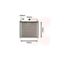 Produktbild: 03016385 VAN WEZEL Wärmetauscher, Innenraumheizung