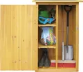 Produktbild: HABAU Gartenschrank mit Flachdach aus Naturholz