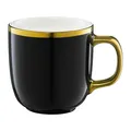 Produktbild: Kaffeetasse Gold Becher Porzellan Kaffeebecher Tasse Royal Vintage groß 330 ml