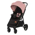 Produktbild: Kinderkraft GRANDE PLUS Kinderkraft buggy von Geburt bis 22 kg, Zusammenklappen mit einer Hand, Liegeposition, großes Verdeck mit Fenster, alle 4 Räder gedämpft, geräumige Sitz, Rosa