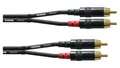 Produktbild: DJ PA Cordial CFU 3 PC Cinch RCA  Kabel 3m unsymmetrisch REAN Zwilling