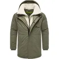 Produktbild: Stone Harbour Herren Winterjacke Navroos mit abnehmbarem Teddyfellkragen & Fleecefutter