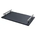 Produktbild: airbrush-city Schiefer Buffet-Platte Servierplatte Schieferplatte Käseplatte 30x20 cm Griff
