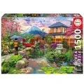 Produktbild: Educa - Puzzle von 1500 Teilen für Erwachsene | Japanischer Garten. Messen: 85 x 60 cm. Beinhaltet die puzzlekleber FixPuzzle. Seit 14 Jahren (19937)