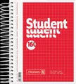 Produktbild: Brunnen Collegeblock Student A6, kariert, 160 Blatt, rot