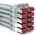 Produktbild: 10x 0,25m CAT6 Patchkabel Netzwerkkabel Ethernet LAN DSL Netzwerk Kabel Grau