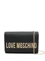 Produktbild: Love Moschino Tasche PU GRS schwarz + HAMMERED LOGO, Schwarz, Einheitsgröße