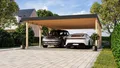 Produktbild: Karibu Doppelcarport, BxT: 552x724 cm, 211,5 cm Einfahrtshöhe, aus kesseldruckimprägniertem Massivholz