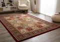 Produktbild: Steffensmeier Wohnzimmerteppich Classical Quality | Wohnzimmer | Beste Qualität | Orientalisch | Rot Felder, Größe: 200x290 cm