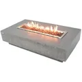 Produktbild: Elementi Feuertisch, Hellgrau, Naturmaterialien, Stein Optik, Rechteckig, 13,200 W, 81x35x142 cm, CE, Freizeit, Campingzubehör, Feuerschalen