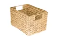 Produktbild: HMF Aufbewahrungskorb faltbarer Korb geflochten aus Wasserhyazinthe Seegras (1 St), handgefertigter Flechtkorb 32 x23 x 20 cm