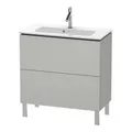 Produktbild: Duravit Waschtischunterschrank Compact L-Cube 82x39,1cm, betongr ma, 2 Ausz., stehend