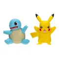 Produktbild: Pokémon PKW3586 - Battle Figure Pack - Pikachu und Schiggy, offizielle detaillierte Figuren, je 5 cm