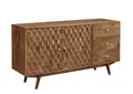 Produktbild: Massivmoebel24 Sideboard (Massivholz), Sideboard Akazie 145x42x75 natur lackiert MOSAYK #106