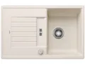 Produktbild: BLANCO ZIA 45 S | Granitspüle aus SILGRANIT softweiß | Einbauart: Einbau von Oben | reversibel | für 45 cm breite Unterschränke | Großes Becken | Reinigungsfreundliche Öberfläche | [78x50x20,2 cm]